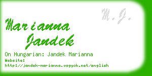 marianna jandek business card